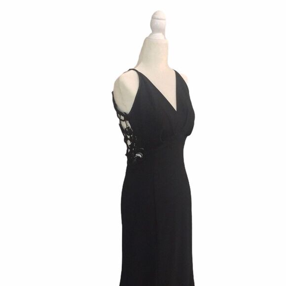 Jessica McClintock Vintage Black Mermaid Gown - Picture 5 of 16